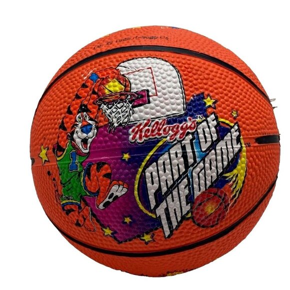 VTG 1990's Kellogg’s Promo Ball Part Of The Game Toy Basketball Tony The Tiger - Picture 1 of 6